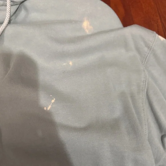 Brandy Melville Green Zip-Up Hoodie. *Bleach stains* - Picture 2 of 10